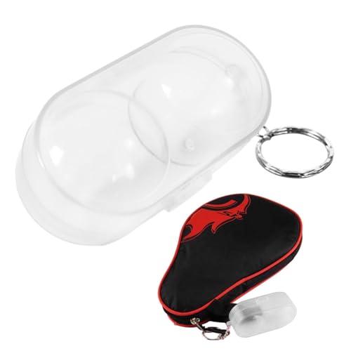 LearnLyrics Ballständer – Aufbewahrungstasche für Balls, Behälter für Balle, Ball-Container für Zwei Bälle mit Schlüsselanhänger, Tischtenniszubehör LearnLyrics Ballständer – Aufbewahrungstasche für Balls, Behälter für Balle, Ball-Container für Zwei Bälle mit Schlüsselanhänger, Tischtenniszubehör von LearnLyrics