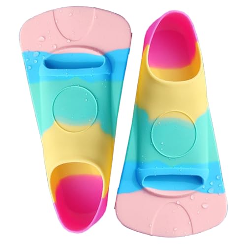 LearnLyrics Kinder Schwimmen Flossen, Flossen für Schwimmkinder,Sport Fins Food-Grade Silicon Swim Flipper | Professionelles Mehrzweck-Schwimmtraining Accessoire für Pools, Strände, Außenseen von LearnLyrics