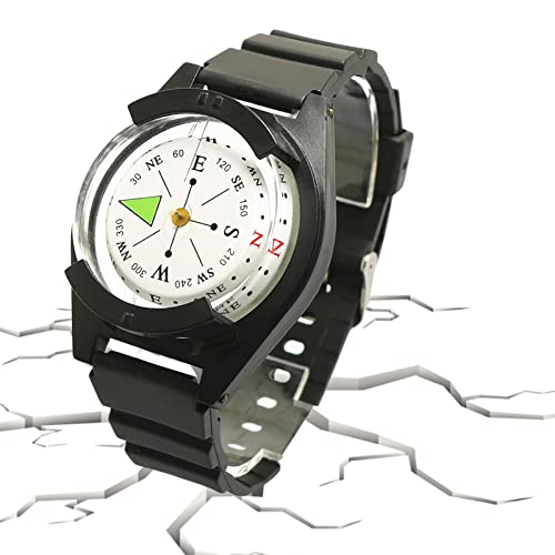 LearnLyrics Kompass-Uhr, Kompass mit Uhrenarmband oder Survival-Armband, Navigation mit Kompass am Handgelenk, für Outdoor-Sport, Camping, Wandern LearnLyrics Kompass-Uhr, Kompass mit Uhrenarmband oder Survival-Armband, Navigation mit Kompass am Handgelenk, für Outdoor-Sport, Camping, Wandern von LearnLyrics