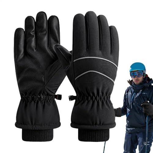 LearnLyrics Thermohandschuhe,Skihandschuhe | Winterwinddichte Handschuhe für Männer Frauen,Snow Thermo-Winterhandschuhe, rutschfeste und verschleißfeste Skihandschuhe für Outdoor-Radfahren von LearnLyrics