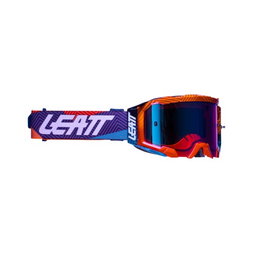 Velocity 5.5 Iriz Neon goggle with bulletproof and antifog lens, roll-off... von Leatt