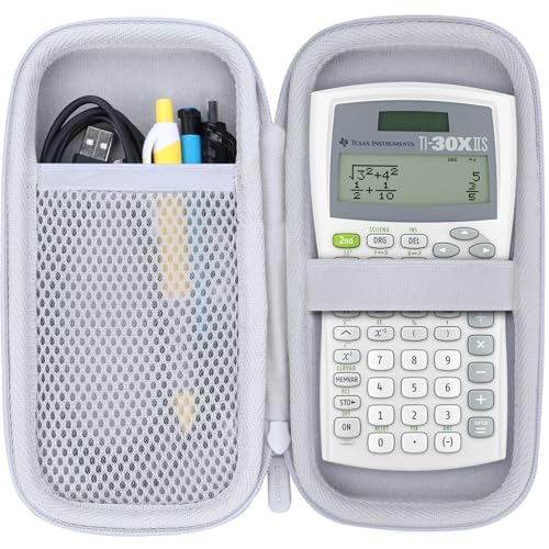 Lebakort Schutz Tasche Hülle Etui für Texas Instruments TI-30XIIS TI-30XS TI-30Xa TI-36X Pro Schulrechner (Weiß) von Lebakort