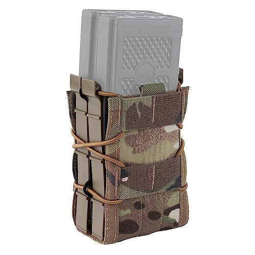 Tactical Magazine Pouch Molle 5.56/7.62 Double Rifle Pistol Fast Magazine Pouch Holder Military Hunting Airsoft Painball Gear(Q) von LecMy