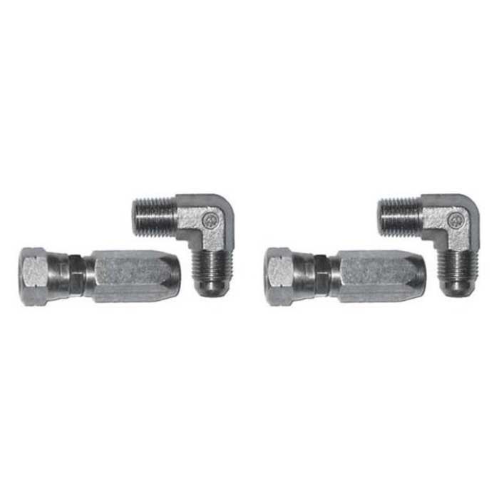 Lecomble & Schmitt 1/4´´ Hose Stainless Steel Elbow Connector Set Silber 8 mm von Lecomble & Schmitt
