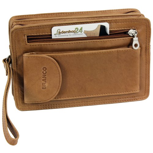 Branco Business Herren Handgelenktasche Leder Natur Branco Business Herren Handgelenktasche Leder Natur von Ledershop24