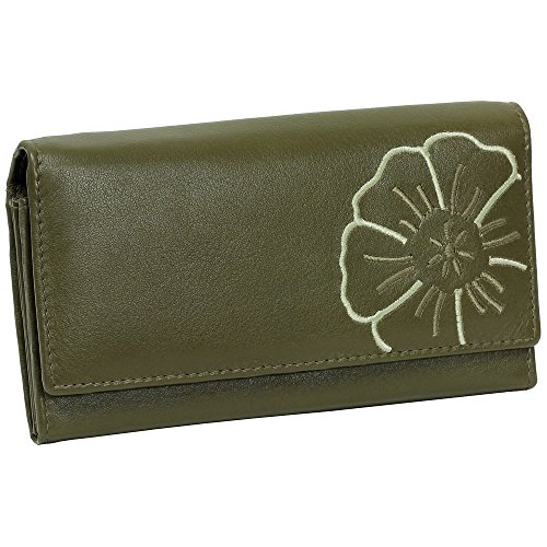 Branco Damen Leder Geldbörse Grün/Oliv Branco Damen Leder Geldbörse Grün/Oliv von Ledershop24