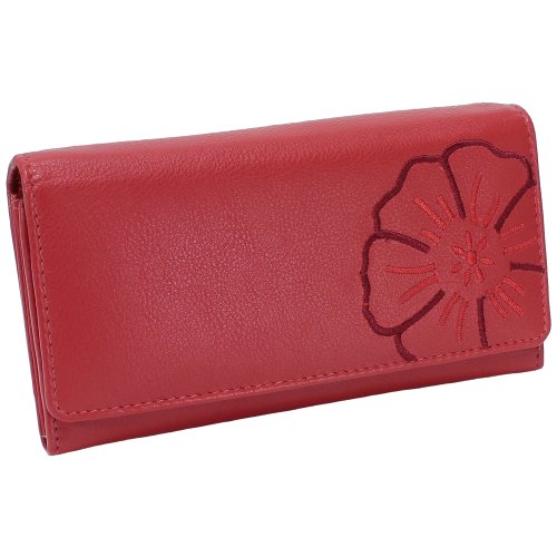 Branco Damen Leder Geldbörse Rot Branco Damen Leder Geldbörse Rot von Ledershop24