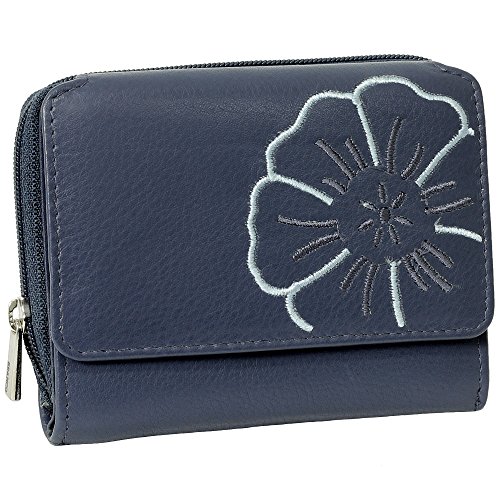 Branco Leder Geldbörse Portemonnaie Damenbörse Damen Geldbeutel Blau Branco Leder Geldbörse Portemonnaie Damenbörse Damen Geldbeutel Blau von Ledershop24