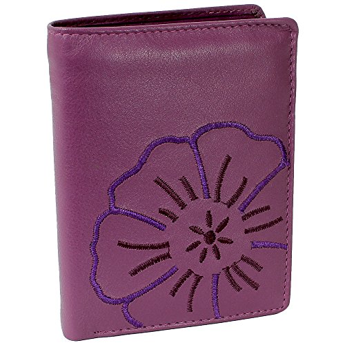 Branco Leder Geldbörse Portemonnaie Damenbörse Damen Geldbeutel Lila/Berry - Hochformat Branco Leder Geldbörse Portemonnaie Damenbörse Damen Geldbeutel Lila/Berry - Hochformat von Ledershop24