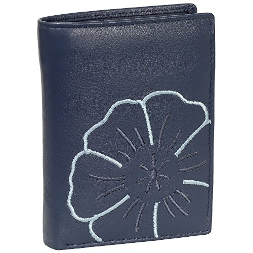 Branco Leder Geldbörse Portemonnaie Damenbörse Damen Geldbeutel Blau - Hochformat Branco Leder Geldbörse Portemonnaie Damenbörse Damen Geldbeutel Blau - Hochformat von Ledershop24