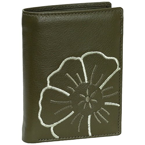 Branco Leder Geldbörse Portemonnaie Damenbörse Damen Geldbeutel Grün/Oliv - Hochformat Branco Leder Geldbörse Portemonnaie Damenbörse Damen Geldbeutel Grün/Oliv - Hochformat von Ledershop24