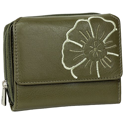 Branco Leder Geldbörse Portemonnaie Damenbörse Damen Geldbeutel Oliv Branco Leder Geldbörse Portemonnaie Damenbörse Damen Geldbeutel Oliv von Ledershop24