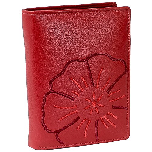 Branco Leder Geldbörse Portemonnaie Damenbörse Damen Geldbeutel Rot - Hochformat Branco Leder Geldbörse Portemonnaie Damenbörse Damen Geldbeutel Rot - Hochformat von Ledershop24