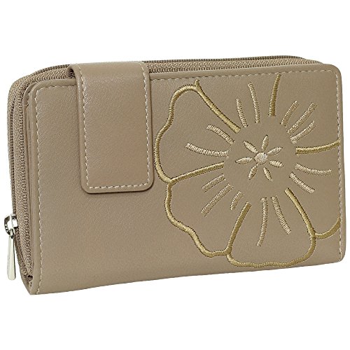 Branco Leder Geldbörse Portemonnaie Damenbörse Damen Lang Geldbeutel Taupe Branco Leder Geldbörse Portemonnaie Damenbörse Damen Lang Geldbeutel Taupe von Ledershop24