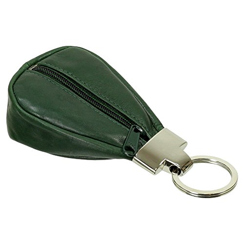 Branco Leder Schlüsseletui Mini Geldbörse Schlüsseltasche Schlüsselmappe Schlüsselanhänger mit Reißverschlussfach Minibörse Farbe Grün Branco Leder Schlüsseletui Mini Geldbörse Schlüsseltasche Schlüsselmappe Schlüsselanhänger mit Reißverschlussfach Minibörse Farbe Grün von Ledershop24