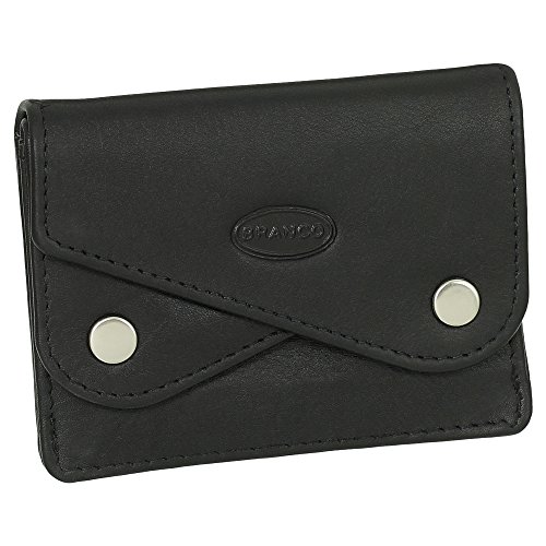 Kleine Leder Mini Herren Geldbörse Portemonnaie Damen Geldbeutel Kartenetui 10 cm Farbe Schwarz von Ledershop24