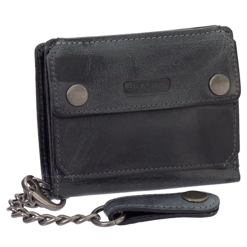 Leder Bikerbörse mit Kette Biker Geldbörse Portemonnaie Geldbeutel 10 cm Farbe Schwarz 34016 Leder Bikerbörse mit Kette Biker Geldbörse Portemonnaie Geldbeutel 10 cm Farbe Schwarz 34016 von Ledershop24