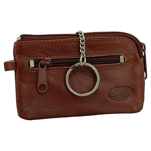 Leder Schlüsseletui Schlüsseltasche Schlüsselmappe Schlüsselbeutel mit Reißverschlussfach Farbe Braun Leder Schlüsseletui Schlüsseltasche Schlüsselmappe Schlüsselbeutel mit Reißverschlussfach Farbe Braun von Ledershop24