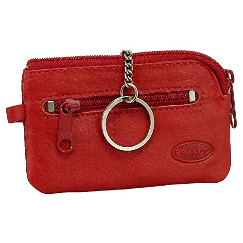Leder Schlüsseletui Schlüsseltasche Schlüsselmappe Schlüsselbeutel mit Reißverschlussfach Farbe Rot Leder Schlüsseletui Schlüsseltasche Schlüsselmappe Schlüsselbeutel mit Reißverschlussfach Farbe Rot von Ledershop24