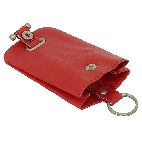 Leder Schlüsselglocke Schlüsseletui Schlüsseltasche Schlüsselmappe Schlüsselbeutel Farbe Rot Leder Schlüsselglocke Schlüsseletui Schlüsseltasche Schlüsselmappe Schlüsselbeutel Farbe Rot von Ledershop24