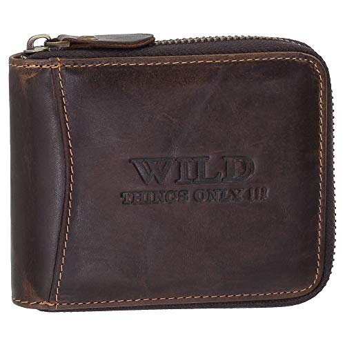 Ledershop24 Geschenkset - Bag Street Herren Geldbörse Leder Portemonnaie Geldbeutel mit Reißverschluss 5267 Farbe Braun Ledershop24 Geschenkset - Bag Street Herren Geldbörse Leder Portemonnaie Geldbeutel mit Reißverschluss 5267 Farbe Braun von Ledershop24