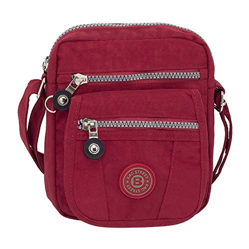 Ledershop24 Geschenkset - Kleine leichte Damen & Herren Umhängetasche Schultertasche Sporttasche Stofftasche Farbe Rot Ledershop24 Geschenkset - Kleine leichte Damen & Herren Umhängetasche Schultertasche Sporttasche Stofftasche Farbe Rot von Ledershop24