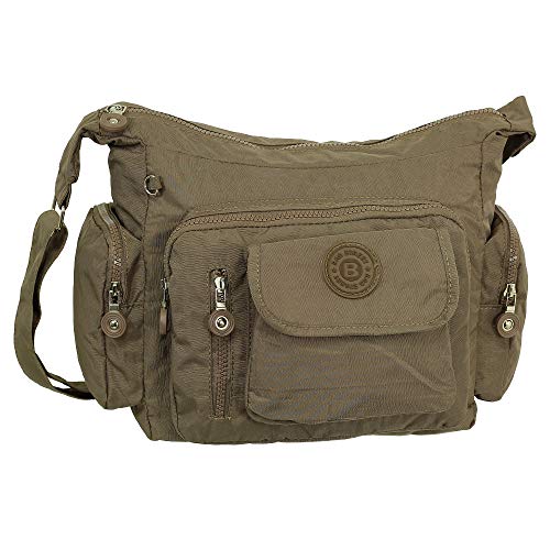 Ledershop24 Geschenkset - Leichte Damen & Herren Umhängetasche Schultertasche Sporttasche Stofftasche Farbe Braun Ledershop24 Geschenkset - Leichte Damen & Herren Umhängetasche Schultertasche Sporttasche Stofftasche Farbe Braun von Ledershop24