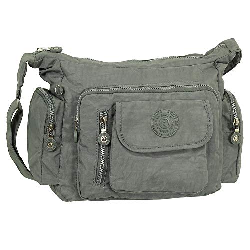 Ledershop24 Geschenkset - Leichte Damen & Herren Umhängetasche Schultertasche Sporttasche Stofftasche Farbe Grau Ledershop24 Geschenkset - Leichte Damen & Herren Umhängetasche Schultertasche Sporttasche Stofftasche Farbe Grau von Ledershop24