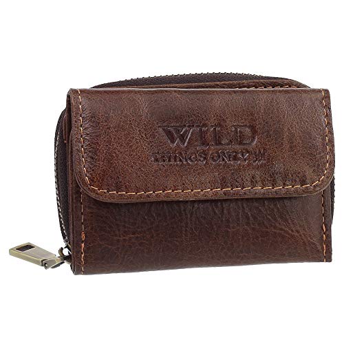 Ledershop24 Geschenkset - Mini Herren Damen Geldbörse Partybörse Kleingeldbörse Minibörse Geldbeutel Münzbörse 5510 Rindsleder 9,5 cm Farbe Braun Ledershop24 Geschenkset - Mini Herren Damen Geldbörse Partybörse Kleingeldbörse Minibörse Geldbeutel Münzbörse 5510 Rindsleder 9,5 cm Farbe Braun von Ledershop24