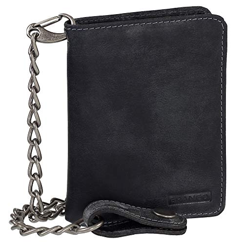 Luxus Leder Bikerbörse mit Kette Biker Geldbörse Portemonnaie Geldbeutel 10 cm 34015 Farbe schwarz Luxus Leder Bikerbörse mit Kette Biker Geldbörse Portemonnaie Geldbeutel 10 cm 34015 Farbe schwarz von Ledershop24