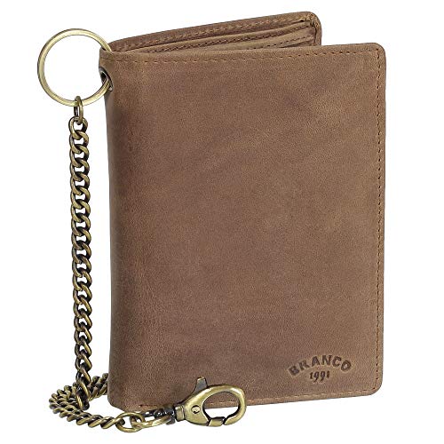 Luxus Leder Bikerbörse mit Kette Biker Geldbörse Portemonnaie Geldbeutel 10 cm 41013 Farbe Rust Luxus Leder Bikerbörse mit Kette Biker Geldbörse Portemonnaie Geldbeutel 10 cm 41013 Farbe Rust von Ledershop24
