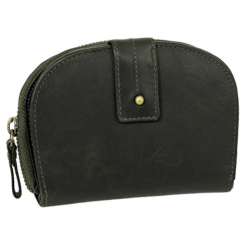Luxus Leder Damen Geldbörse Portemonnaie Geldbeutel mit Reißverschluss 13,5 cm Farbe Olive Luxus Leder Damen Geldbörse Portemonnaie Geldbeutel mit Reißverschluss 13,5 cm Farbe Olive von Ledershop24