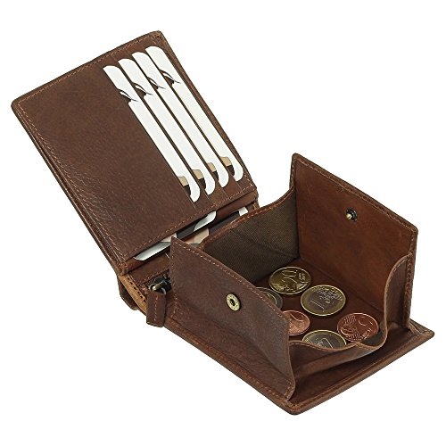 Luxus Leder Geldbörse Wiener-Schachtel Portemonnaie Geldbeutel Farbe Braun Luxus Leder Geldbörse Wiener-Schachtel Portemonnaie Geldbeutel Farbe Braun von Ledershop24