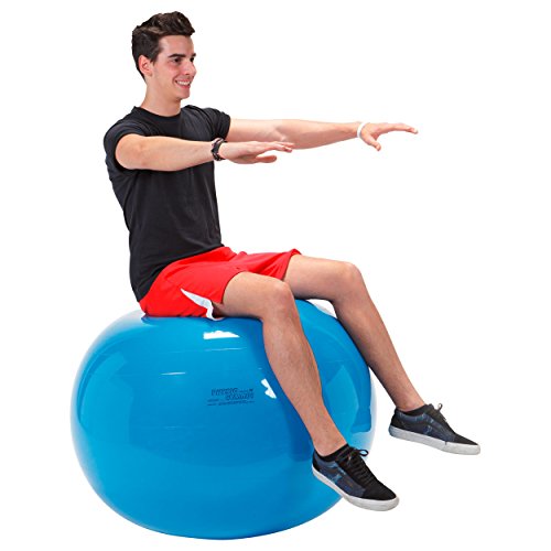 Sport-Tec Gymnic Gymnastikball Sitzball Yogaball Bürostuhl Büroball Fitnessball 95 cm BLAU von Sport-Tec