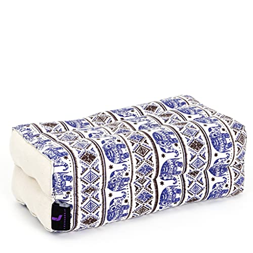Leewadee Meditationskissen Yogakissen Yoga Block Yoga Zubehör Yoga Klotz Yoga Kissen Ökologisches Naturprodukt Thaikissen Nackenkissen, Kapok, 35 x 18 x 12 cm, Blau Weiß Leewadee Meditationskissen Yogakissen Yoga Block Yoga Zubehör Yoga Klotz Yoga Kissen Ökologisches Naturprodukt Thaikissen Nackenkissen, Kapok, 35 x 18 x 12 cm, Blau Weiß von Leewadee