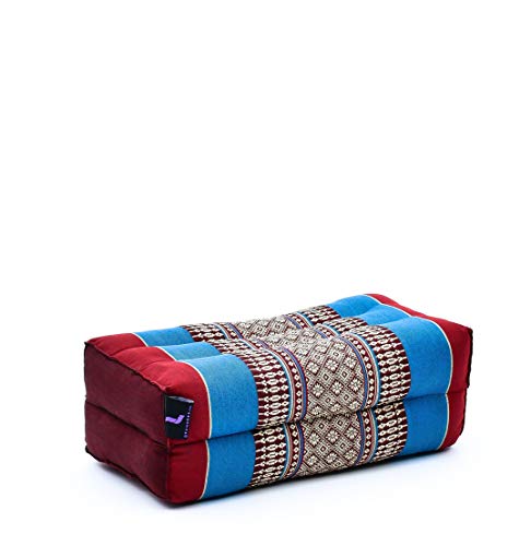 Leewadee Meditationskissen Yogakissen Yoga Block Yoga Zubehör Yoga Klotz Yoga Kissen Ökologisches Naturprodukt Thaikissen Nackenkissen, Kapok, 35 x 18 x 12 cm, Blau Rot Leewadee Meditationskissen Yogakissen Yoga Block Yoga Zubehör Yoga Klotz Yoga Kissen Ökologisches Naturprodukt Thaikissen Nackenkissen, Kapok, 35 x 18 x 12 cm, Blau Rot von Leewadee
