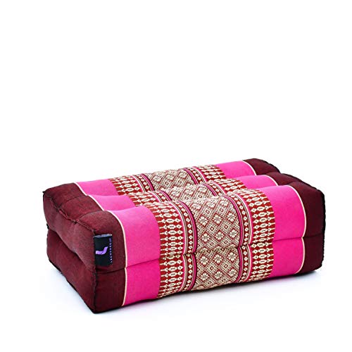 Leewadee Meditationskissen Yogakissen Yoga Block Yoga Zubehör Yoga Klotz Yoga Kissen Ökologisches Naturprodukt Thaikissen Nackenkissen, Kapok, 35 x 18 x 12 cm, Rotbraun Pink Leewadee Meditationskissen Yogakissen Yoga Block Yoga Zubehör Yoga Klotz Yoga Kissen Ökologisches Naturprodukt Thaikissen Nackenkissen, Kapok, 35 x 18 x 12 cm, Rotbraun Pink von Leewadee