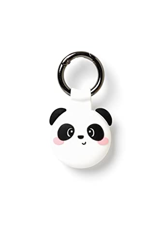 Legami Schlüsselanhänger für AirTag 3, 8 x 5 cm, aus Silikon und Metall, Motiv: Panda, personalisierbar, Einheitsgröße, Panda, Taglia unica, Casual von LEGAMI