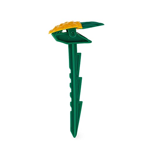Legami - Set mit 4 Heringen, Strandtuchhaltern, zum Bepflanzen im Sand oder auf Flauschigen Böden, verhindert, DASS das Handtuch wegfliegt, robust, 3,8 x 16 cm, Thema Pineapple von LEGAMI