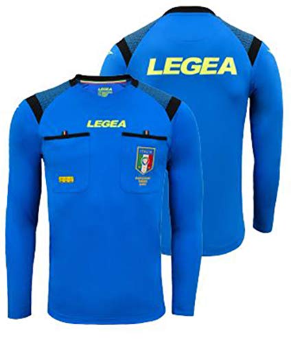 LEGEA Herren Maglia Gara Offizielles Shirt FIGC Aia ML Saison 2019/2020, Hellblau, M, azurblau, M von Legea