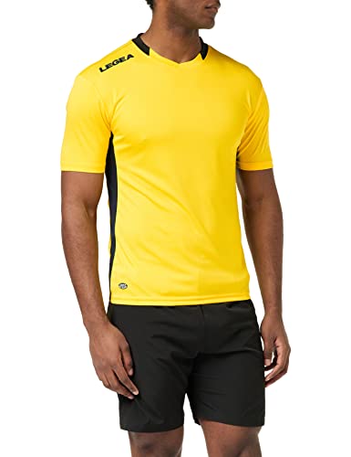 LEGEA Monaco Jersey T-Shirt, gelb/blau, L von Legea