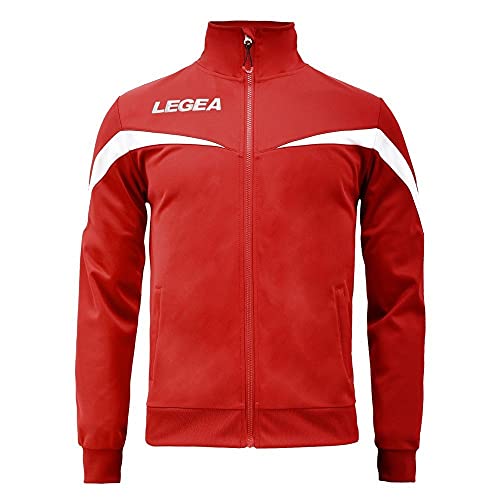 LEGEA Salvador F35 Relax Full Zip Jacke, Granata/Bianco, L von Legea