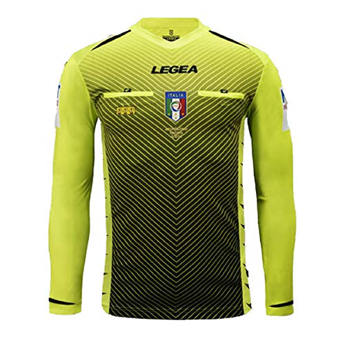 Legea 2020/2021 Schiedsrichtertrikot AIA M/C für Herren, Herren, M1164, Neongelb, M von Legea