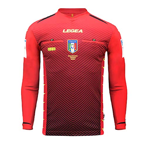 Legea 2020/2021 Schiedsrichtertrikot AIA M/L Herren, rot, L von Legea