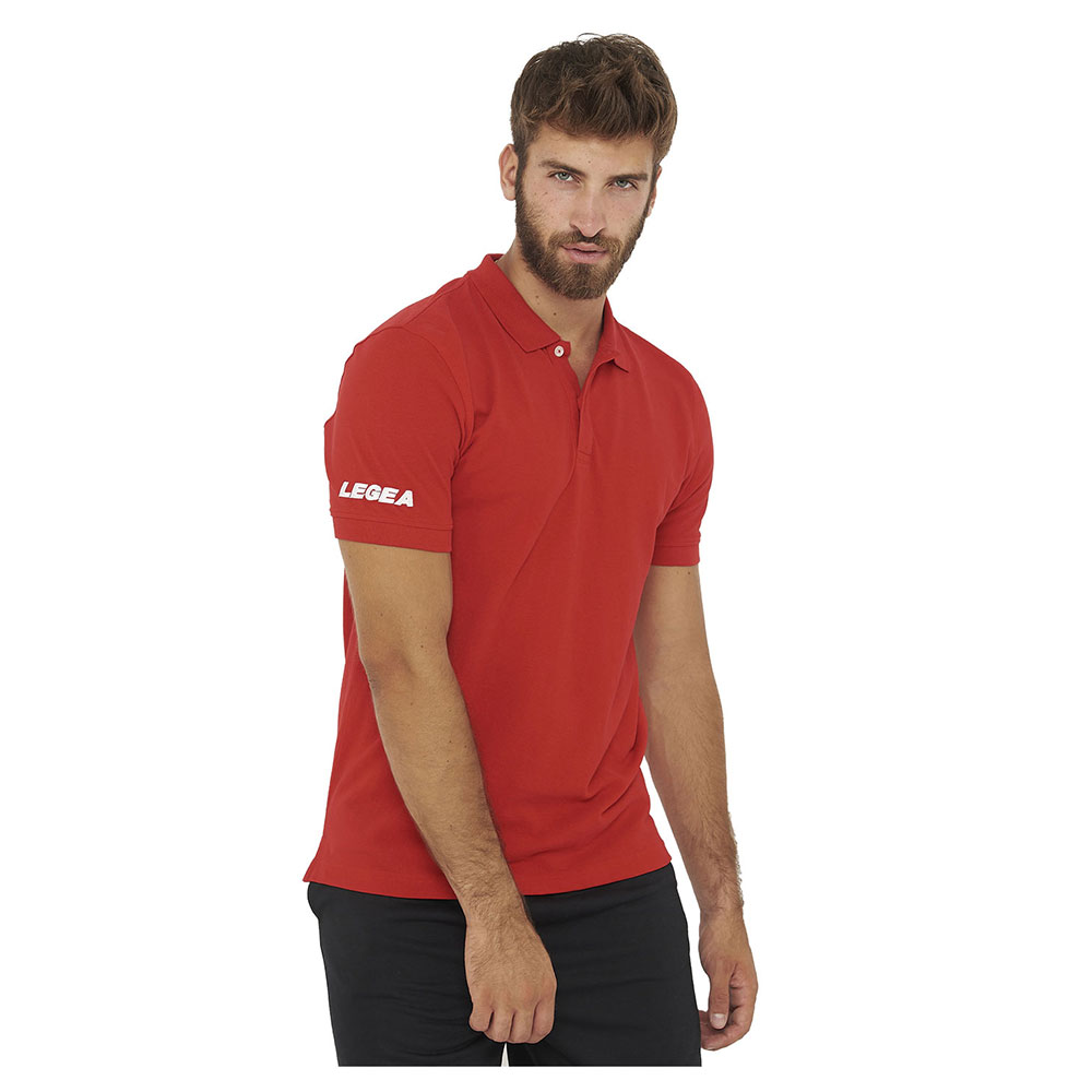 Legea Ariete Short Sleeve Polo Rot 2XS Mann von Legea