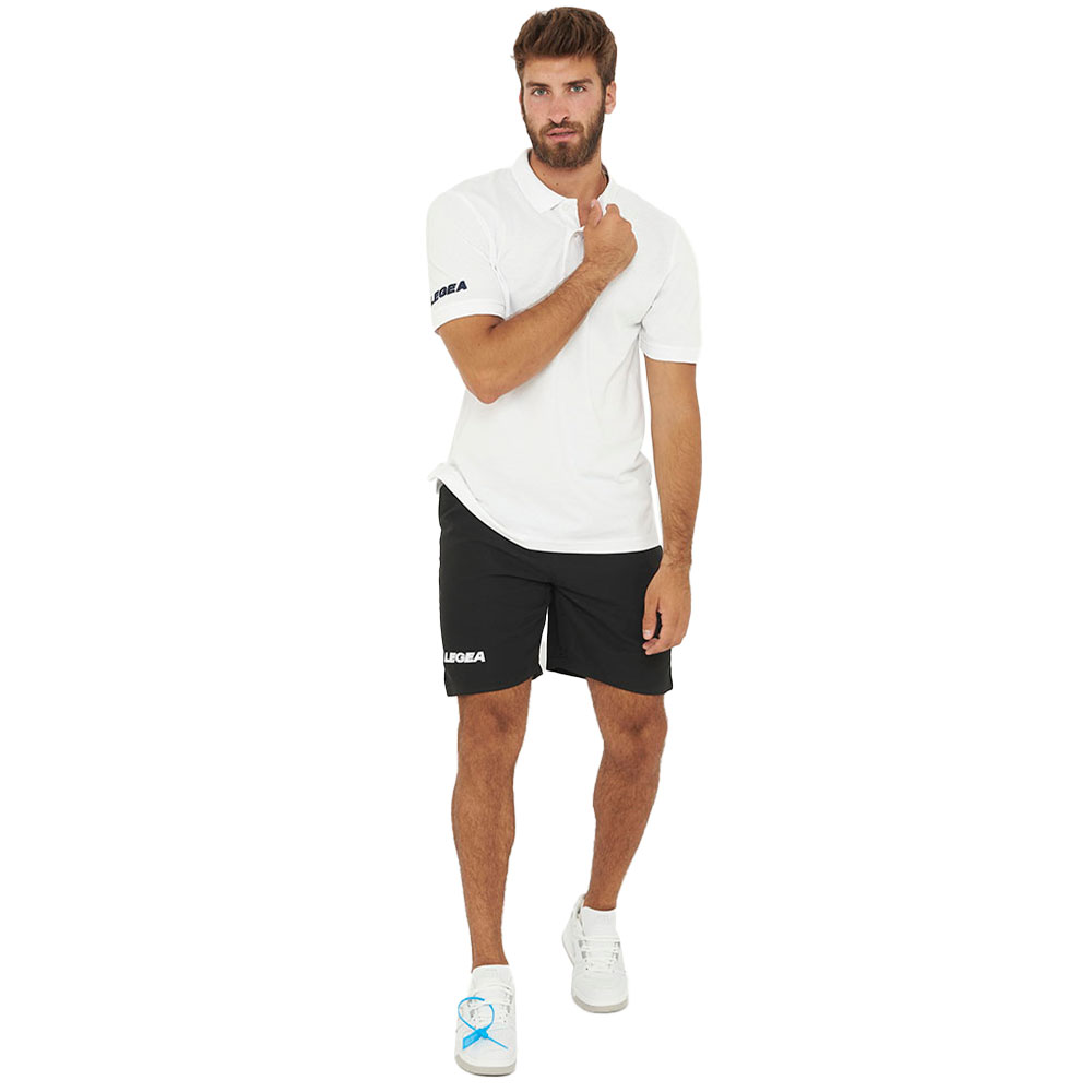 Legea Ariete Short Sleeve Polo Weiß S Mann Legea Ariete Short Sleeve Polo Weiß S Mann von Legea