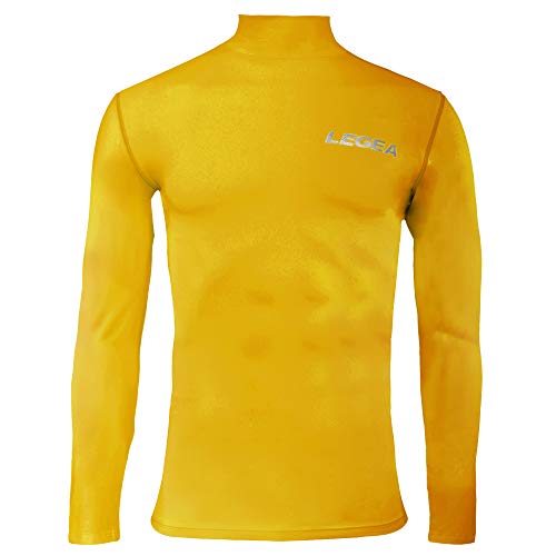 Legea Body 6 Dynamic Herren Unterhemd Langarm Stehkragen Herren S gelb Legea Body 6 Dynamic Herren Unterhemd Langarm Stehkragen Herren S gelb von Legea