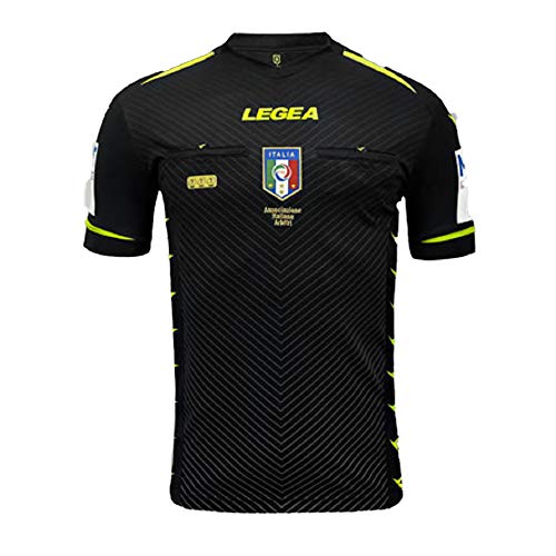 LEGEA Herren 2020/2021 Schiedsrichtertrikot AIA M/C, Schwarz, XXL von Legea