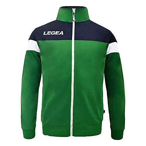 LEGEA Herren Bolivia Full Zip Jacke, Verde/Blu, S von Legea