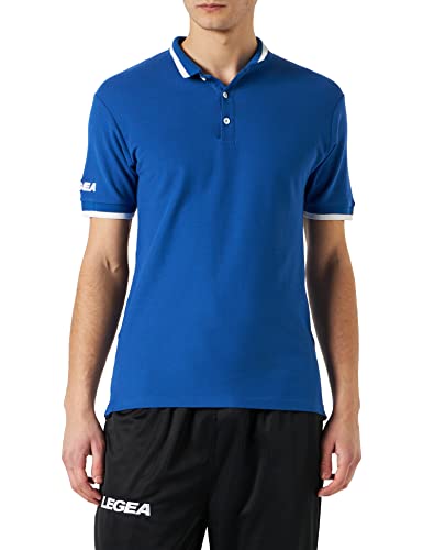 Legea lea srl Unisex Poloshirt Dacca T-Shirt, Azurblau/Weiß, XL Legea lea srl Unisex Poloshirt Dacca T-Shirt, Azurblau/Weiß, XL von Legea